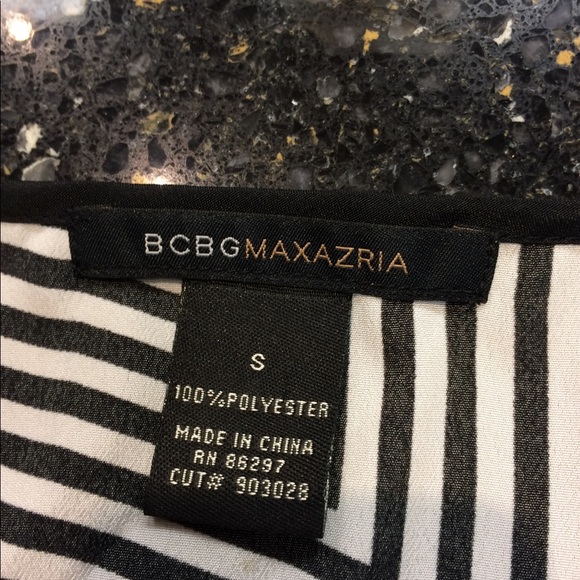 Stripe BCBG MaxAzria Mini Dress LAST CHANCE - Picture 3 of 4